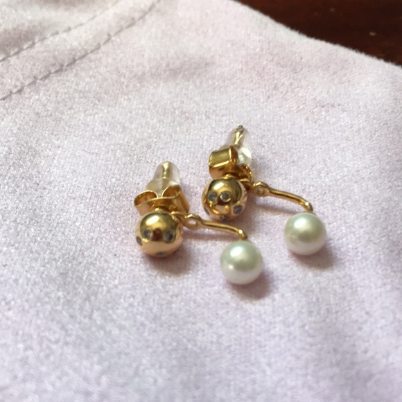 •Anthropologie S Monogram Front-Back Earrings• - Picture 5 of 6